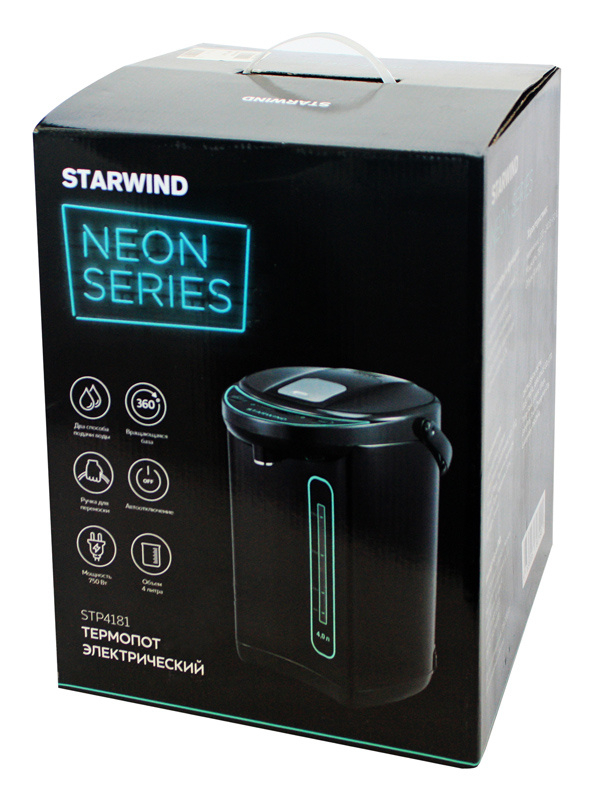 Купить Термопот Starwind STP4181, тёмно-серый/бирюзовый — Фото 2