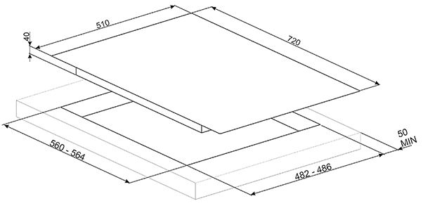 Купить Газовая варочная панель SMEG PV175N-1 — Фото 3