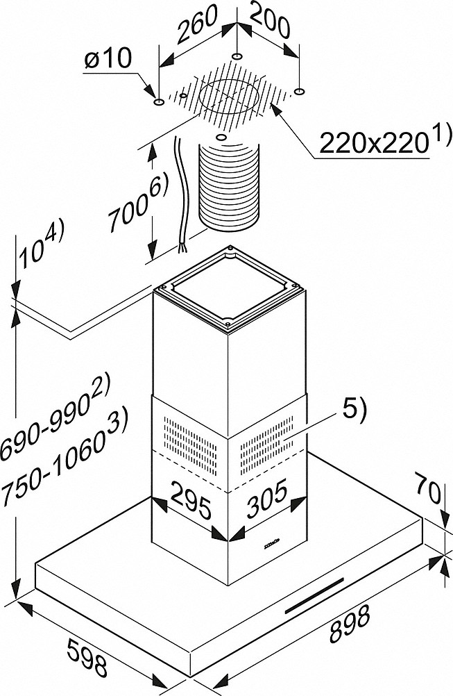 Купить Островная вытяжка MIELE DA4208 D — Фото 4