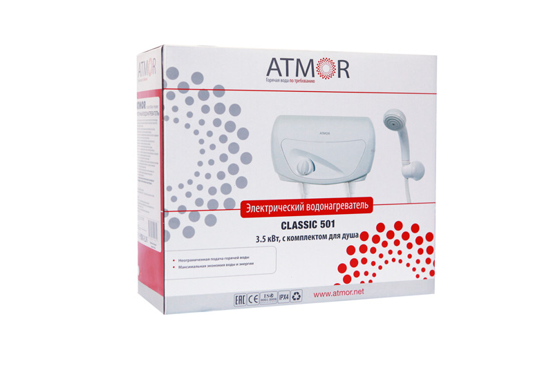 Купить Водонагреватель проточный ATMOR CLASSIC 501 3,5кВт (душ) — Фото 5