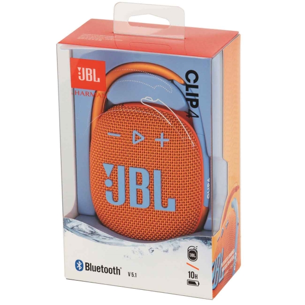 Купить Портативная акустика JBL CLIP 4 оранжевый — Фото 2