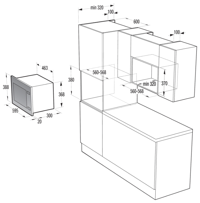 Купить Встраиваемая СВЧ печь Gorenje BM 171 E2XG — Фото 2