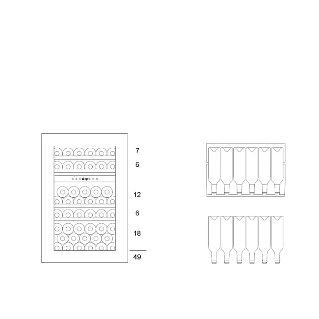 Купить Встраиваемый винный шкаф DUNAVOX DAVG-49.116DSS.TO — Фото 5