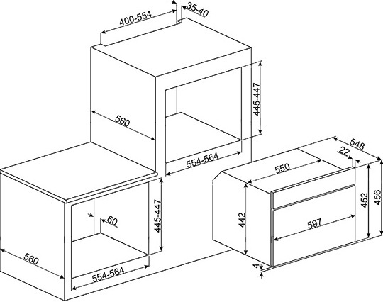 Купить Встраиваемая СВЧ печь SMEG SF4390MX — Фото 2