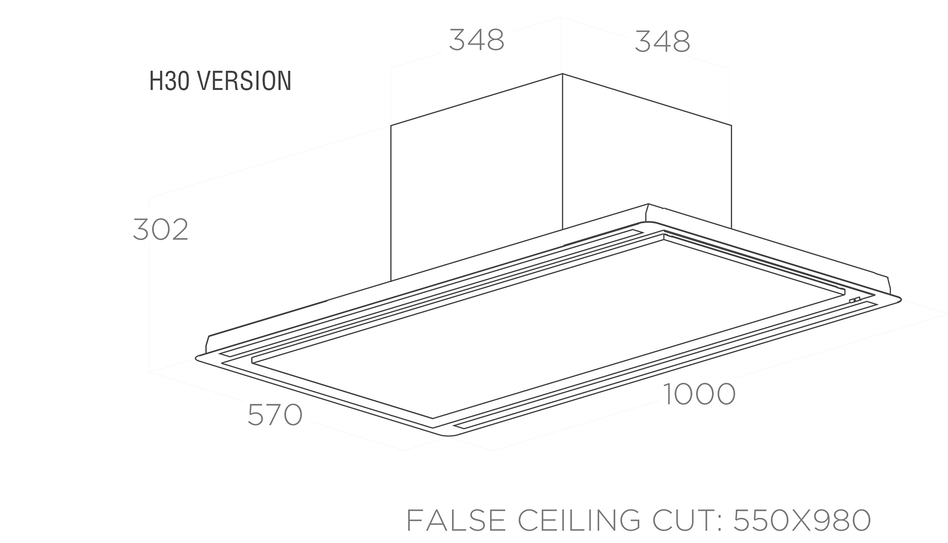 Купить Островная вытяжка ELICA HILIGHT-X H30 BL/A/100 — Фото 2