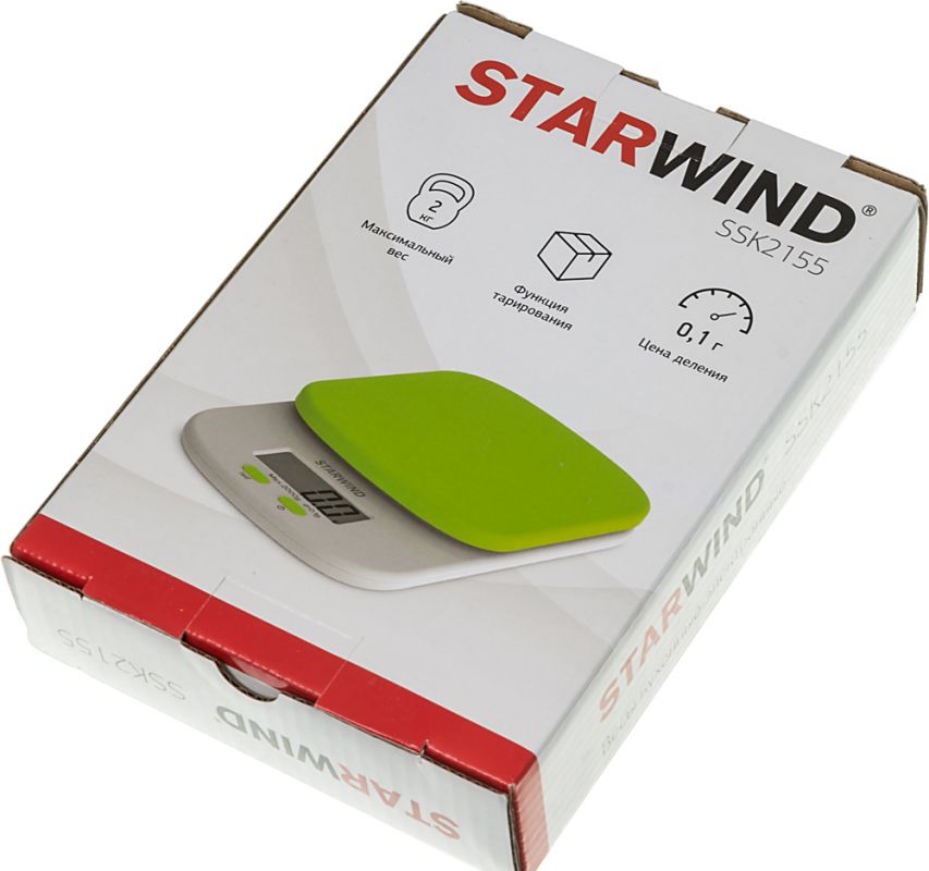 Купить Кухонные весы Starwind SSK2155 зеленый — Фото 6