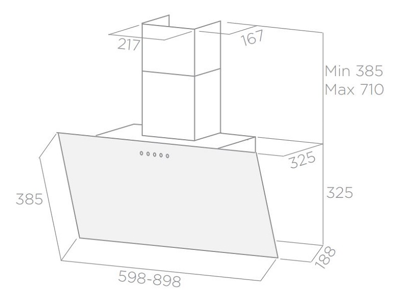 Купить Наклонная вытяжка ELICA SHIRE WH/A/90 NO PLUG — Фото 2