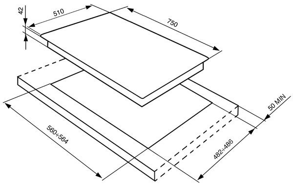 Купить Газовая варочная панель SMEG P755AB1 — Фото 2