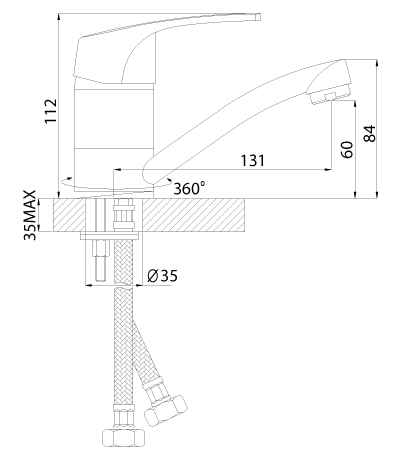 Купить Смеситель Rossinka D40-22U Смеситель для кухни — Фото 2