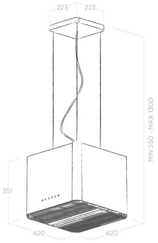 Купить Островная вытяжка ELICA PIX JEANS/F/42 — Фото 3