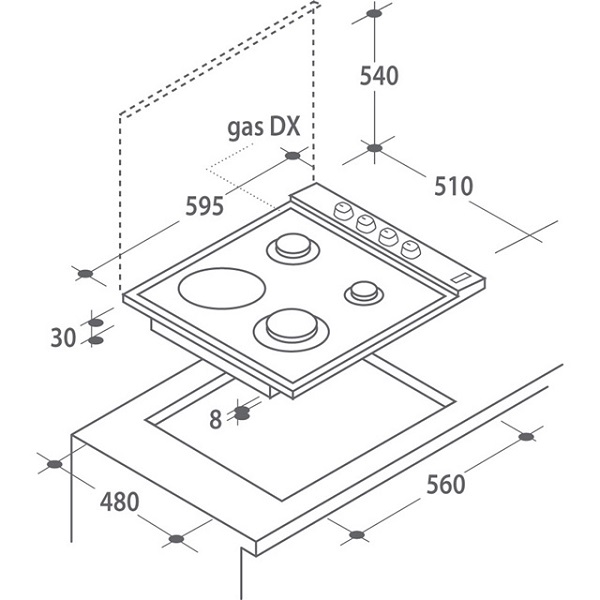 Купить Варочная панель CANDY CLG 631 SPX — Фото 2