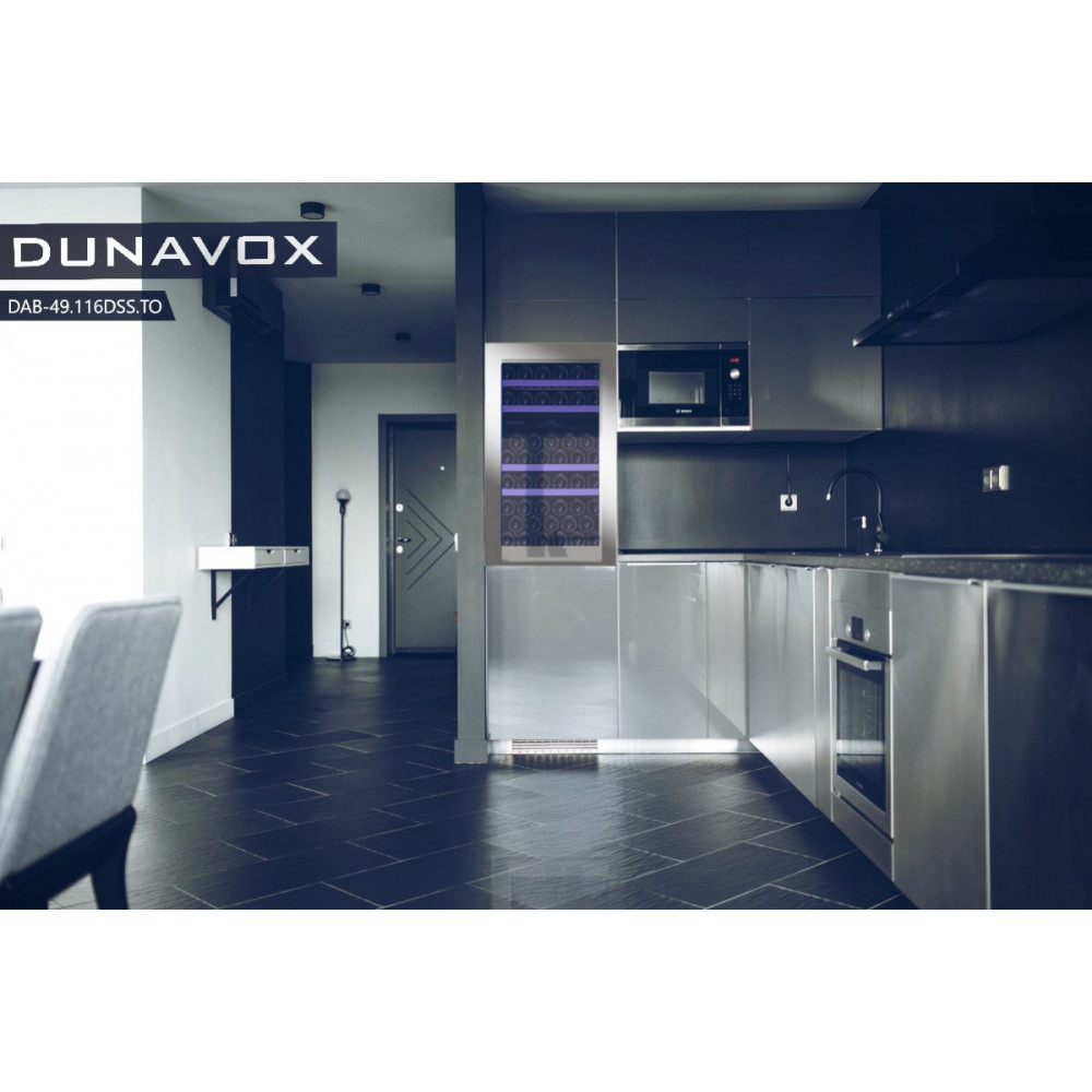Купить Встраиваемый винный шкаф DUNAVOX DAB-49.116DSS.TO — Фото 4