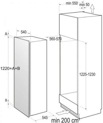 Купить Встраиваемый холодильник Gorenje RBI 5121 CW — Фото 2
