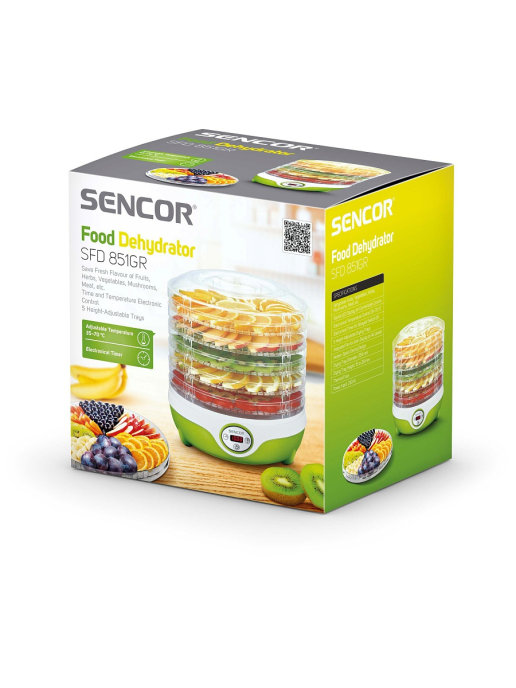 Купить Сушилка для овощей и фруктов Sencor SFD 851GR — Фото 6