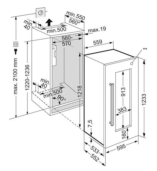 Купить Встраиваемый винный шкаф LIEBHERR EWTdf 2353-20 001 — Фото 11
