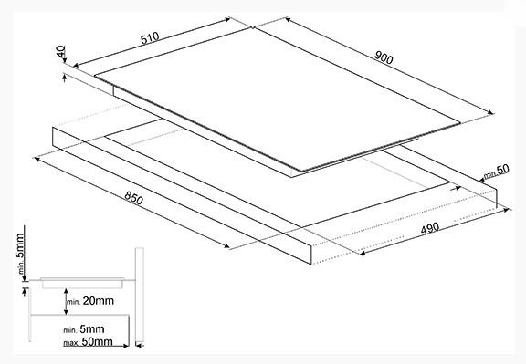 Купить Электрическая варочная панель SMEG SE395ETB — Фото 2