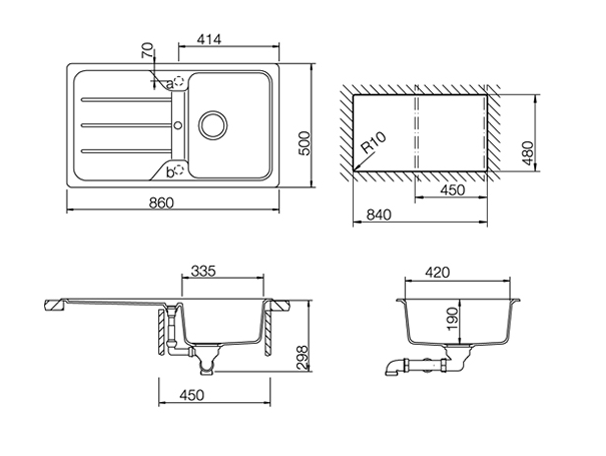 Купить Мойка TEKA SIMPLA 45 B-TG 1B 1D WHITE — Фото 2