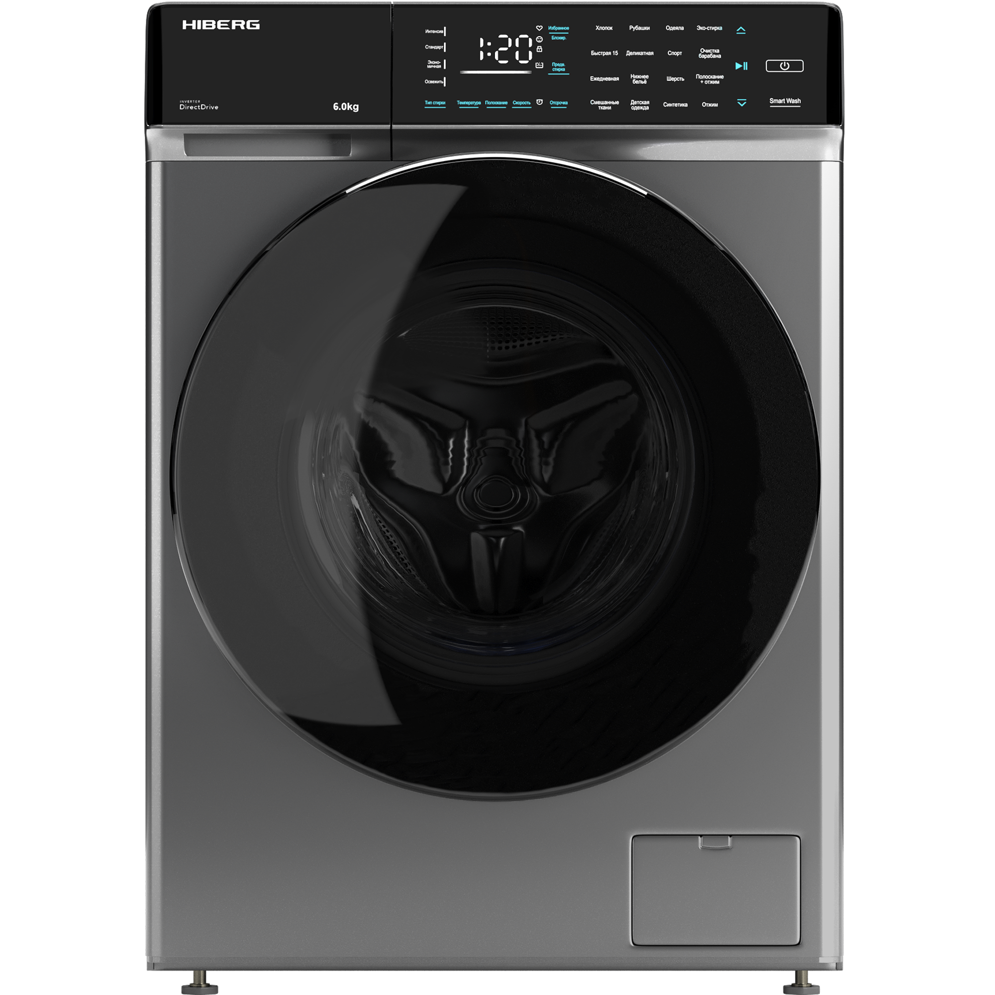 Стиральная машина HIBERG i-DDQ9 - 612 Sd																		 — описание, фото, цены в интернет-магазине PT Stores
