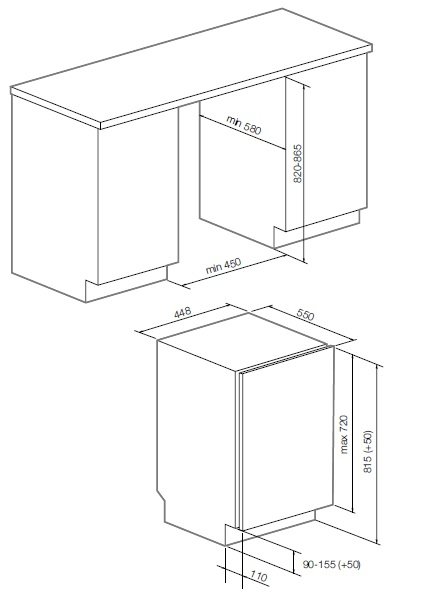 Купить Встраиваемая посудомоечная машина GRAUDE VG 45.2 S — Фото 2