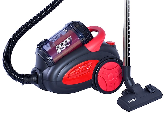 Пылесос CENTEK CT-2520 черный/красный																		 — описание, фото, цены в интернет-магазине PT Stores
