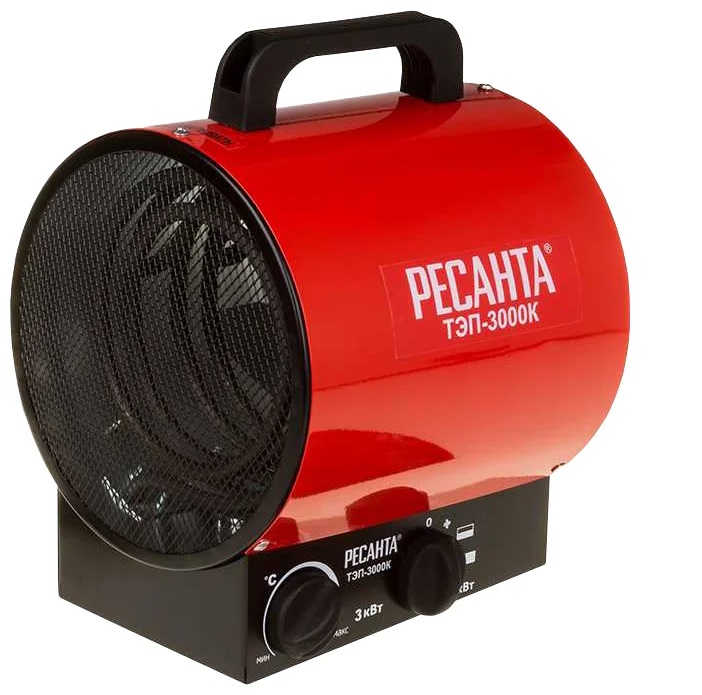 Тепловая пушка Ресанта Тепловая электрическая пушка ТЭП-3000К																		 — описание, фото, цены в интернет-магазине PT Stores