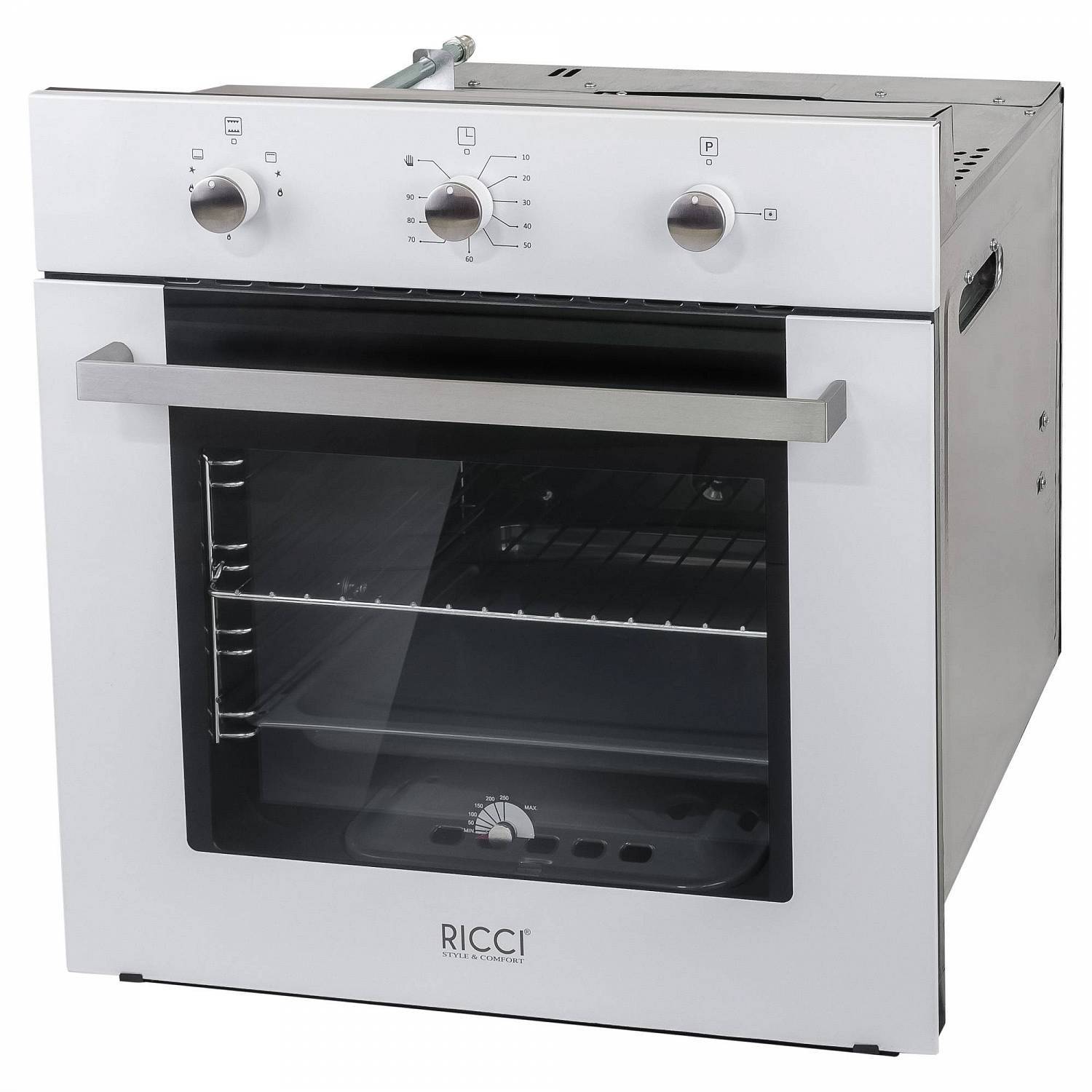 Газовый духовой шкаф RICCI RGO-611WH																		 — описание, фото, цены в интернет-магазине PT Stores