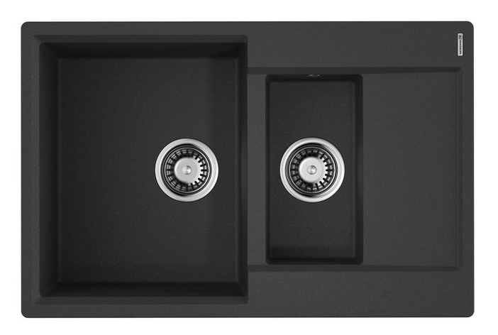 Мойка OMOIKIRI Daisen 78-2T-BL Tetogranit/черный																		 — описание, фото, цены в интернет-магазине PT Stores
