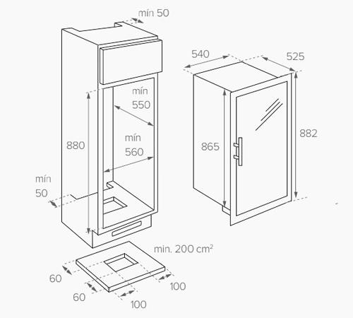 Купить Встраиваемый винный шкаф TEKA RVI 35 — Фото 3