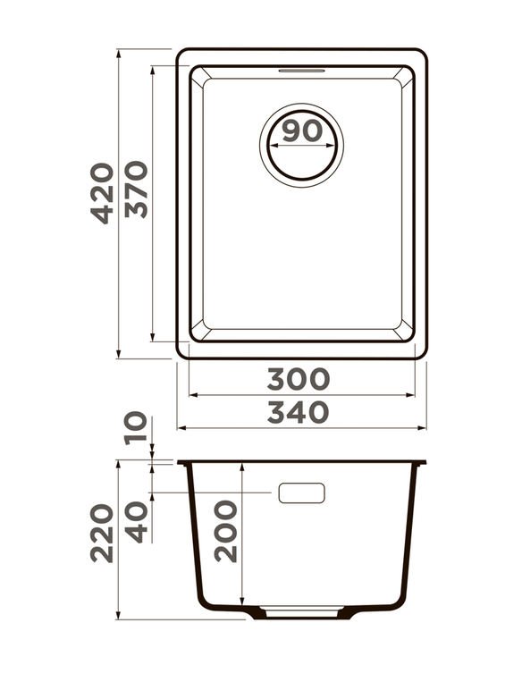 Купить Мойка OMOIKIRI Kata 34-U-BL Artgranit/черный — Фото 2