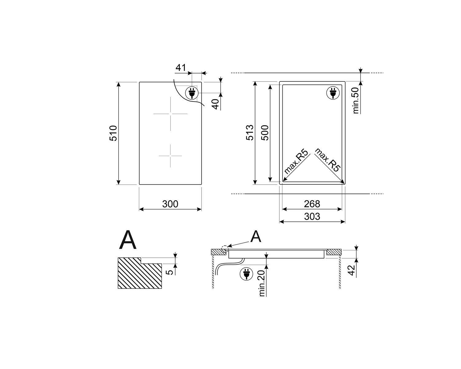 Купить Электрическая варочная панель Smeg SE232TD1 — Фото 2
