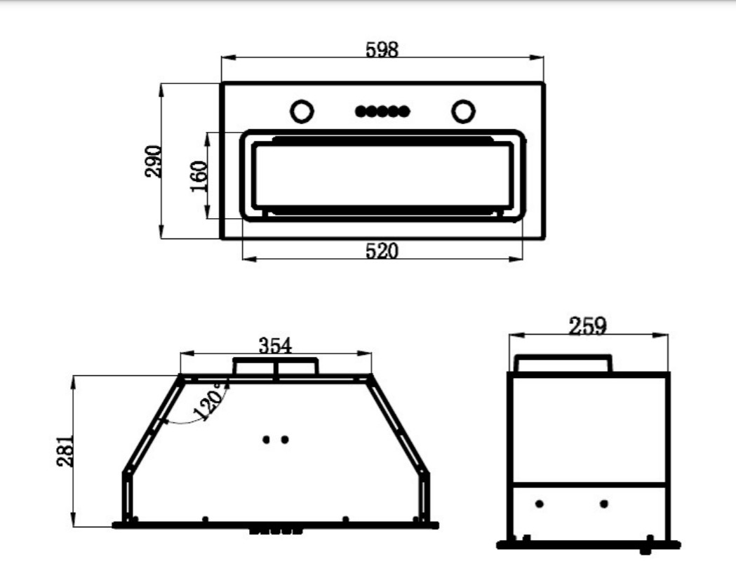 Купить Вытяжка встраиваемая MAUNFELD TRAPEZE 601GG белый — Фото 13