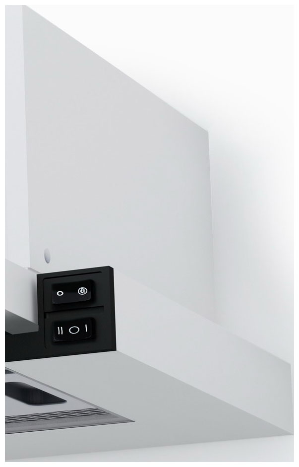 Купить Вытяжка встраиваемая LEX Hubble G 500 белый/стекло белое — Фото 2