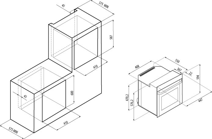 Купить Газовый духовой шкаф Fornelli FGA 45 STRETTO WH — Фото 3