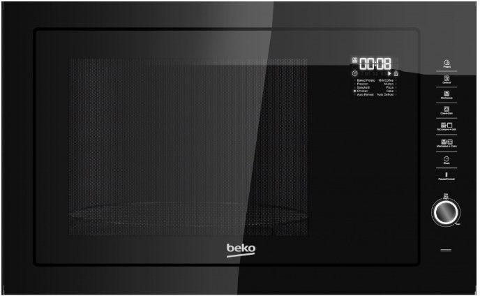 Встраиваемая СВЧ печь BEKO MGB 25333 BG																		 — описание, фото, цены в интернет-магазине PT Stores