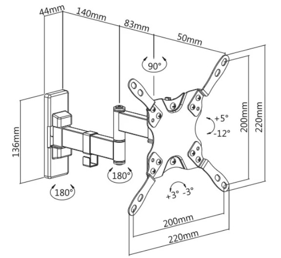 Купить Кронштейн ULTRAMOUNTS UM 866W белый — Фото 3