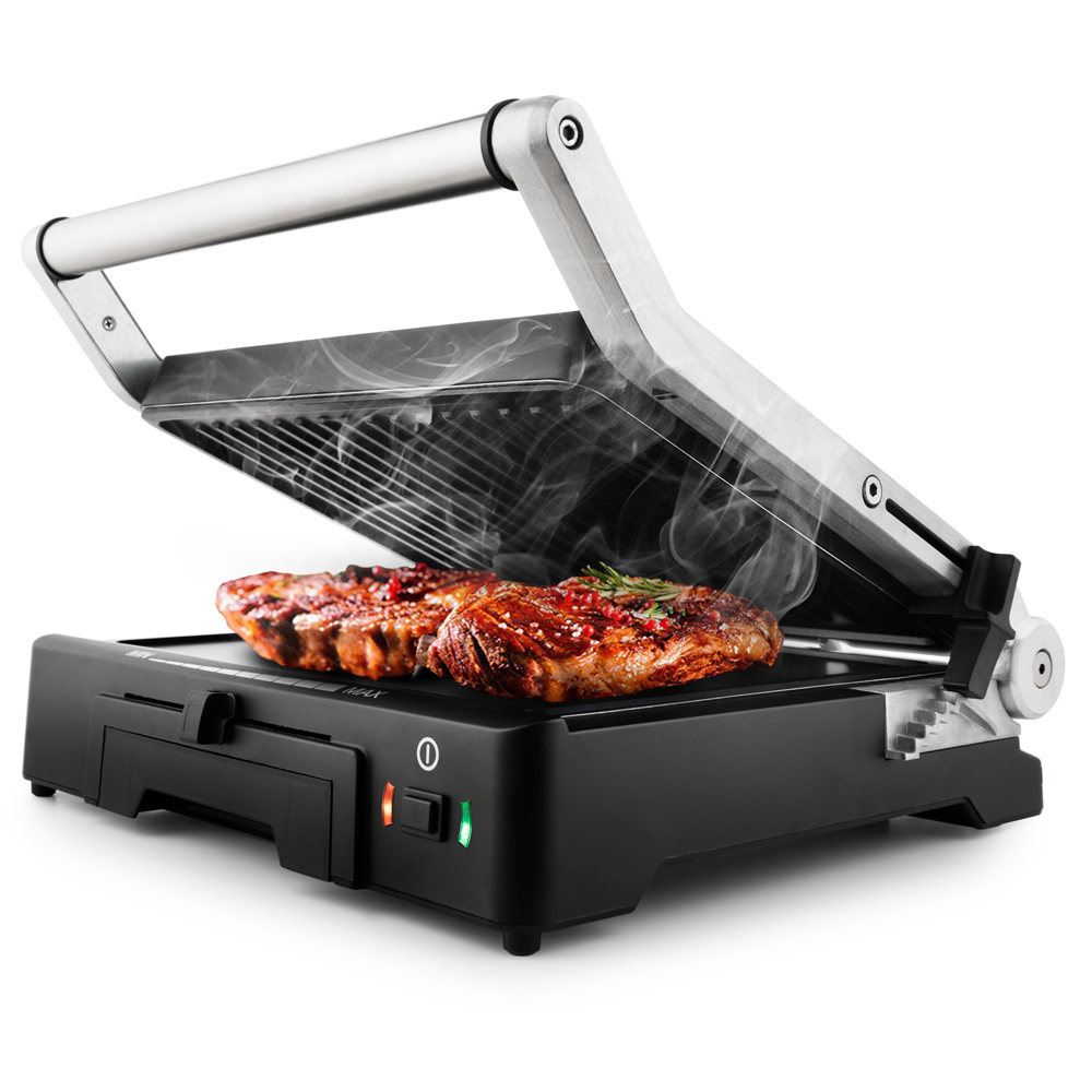 Электрический гриль Kitfort KT-1633, серебристый																		 — описание, фото, цены в интернет-магазине PT Stores