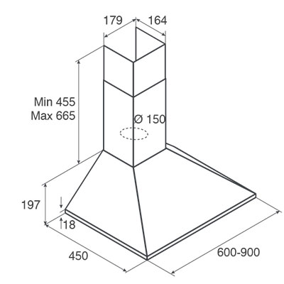 Купить Купольная вытяжка JET AIR GAIA CR/A/60 — Фото 2