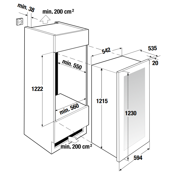 Купить Встраиваемый винный шкаф KUPPERSBUSCH FWK 4800.0 S — Фото 3