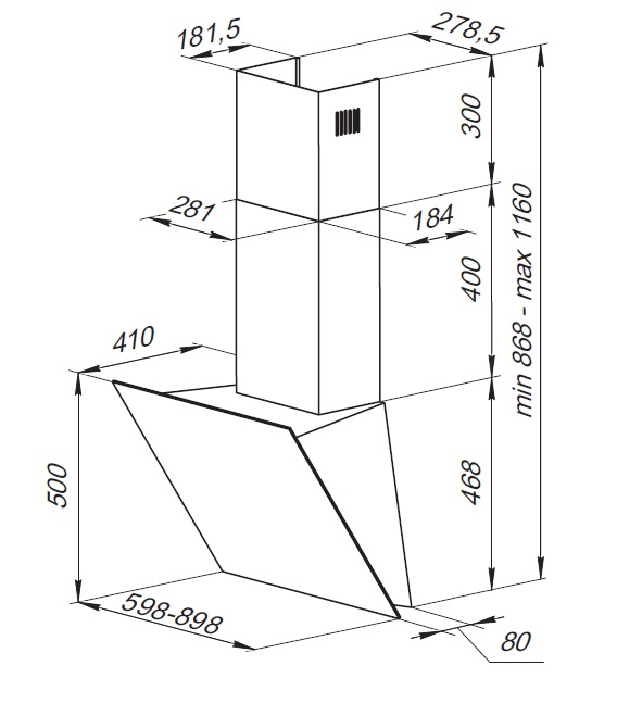 Купить Наклонная вытяжка KUPPERSBERG F 660 W — Фото 5
