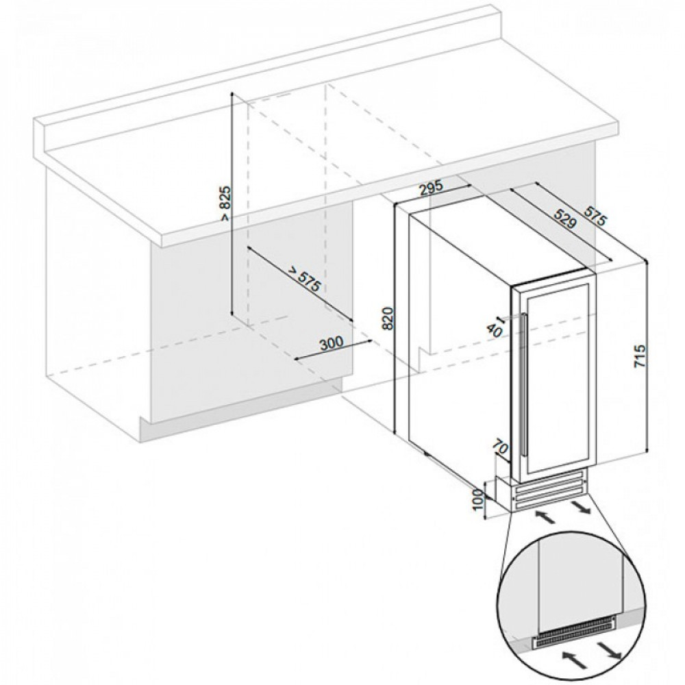 Купить Встраиваемый винный шкаф DUNAVOX DAU-17.57DW — Фото 3