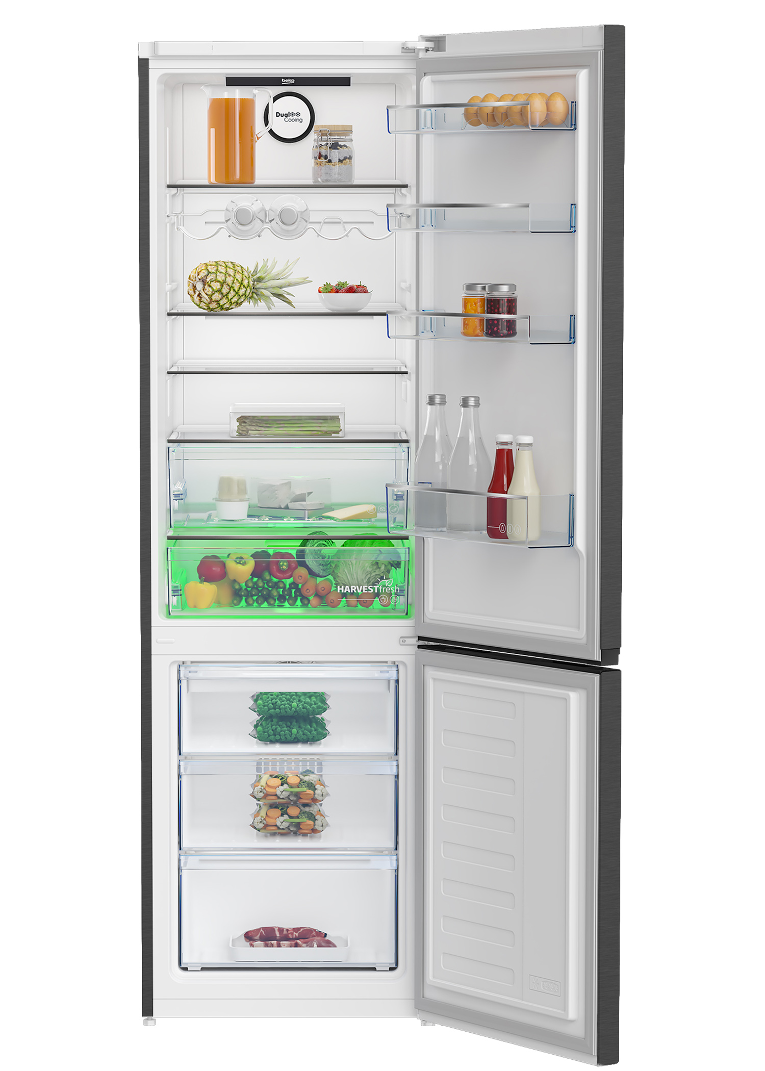 Купить Двухкамерный холодильник BEKO B3DRCNK402HXBR — Фото 2