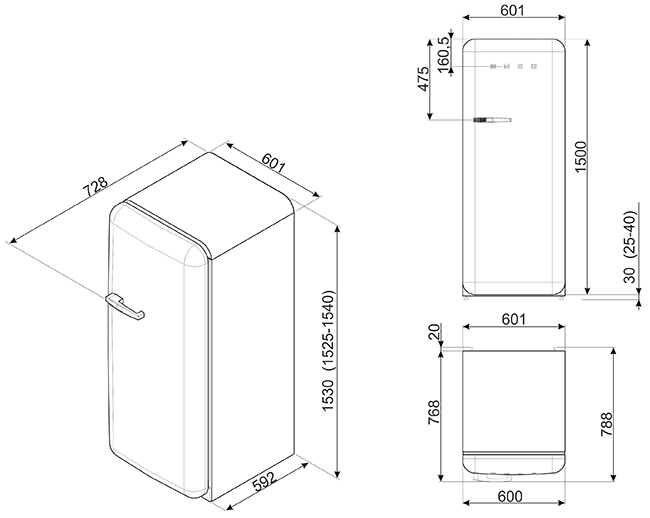Купить Холодильник SMEG FAB28RYW3 — Фото 6