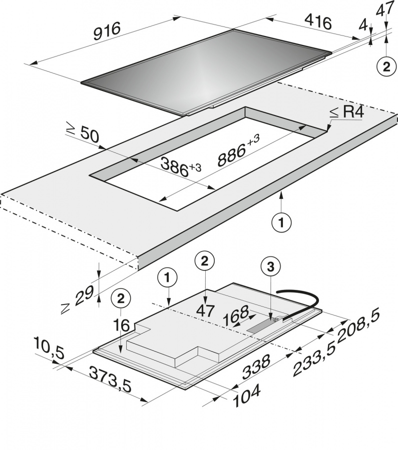 Купить Индукционная варочная панель Miele KM6699-1 FACETTE — Фото 2