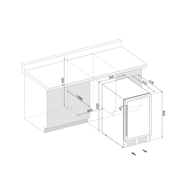 Купить Встраиваемый винный шкаф DUNAVOX DAUF-46.145DSS — Фото 3