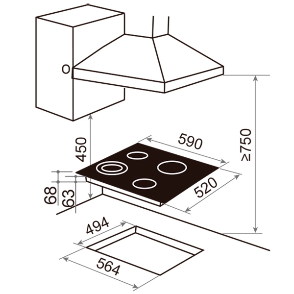 Купить Индукционная варочная панель Haier HHX-Y64NFB — Фото 2