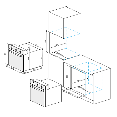 Купить Электрический духовой шкаф DARINA 1U8 BDE 112 707 Bg — Фото 4