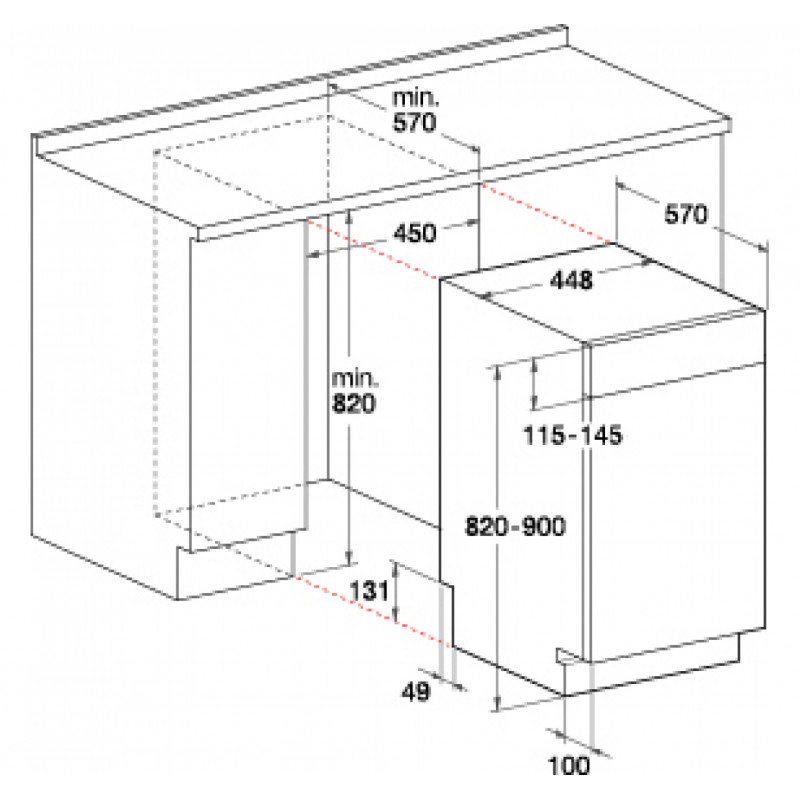 Купить Встраиваемая посудомоечная машина HOTPOINT-ARISTON LSTF 9M117 — Фото 3
