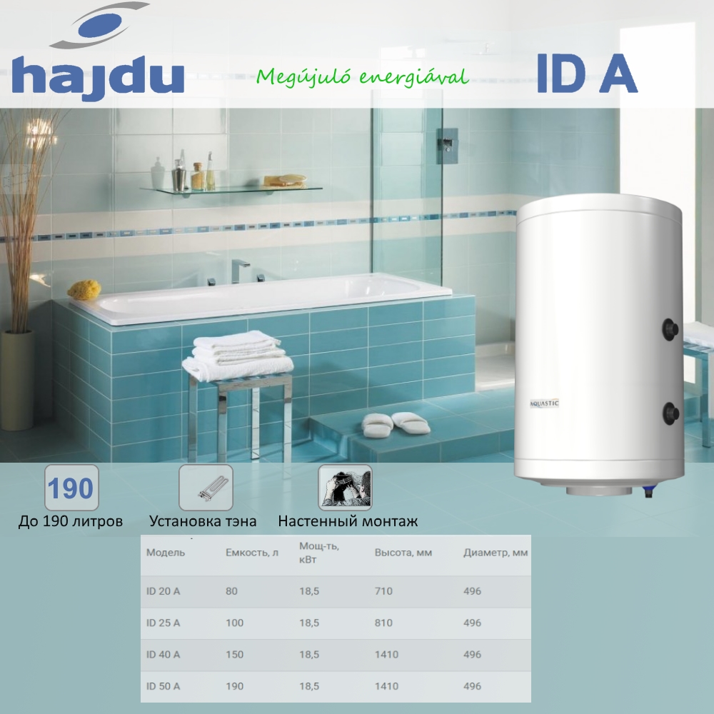 Купить Водонагреватель накопительный HAJDU ID 50 A — Фото 2