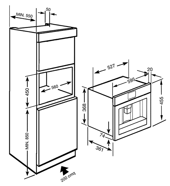 Купить Встраиваемая кофемашина SMEG CMS645X — Фото 2
