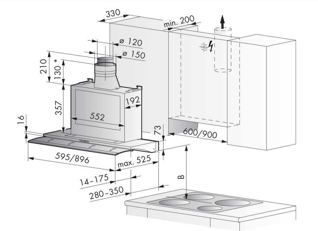 Купить Вытяжка встраиваемая V-Zug DFSG6c — Фото 3